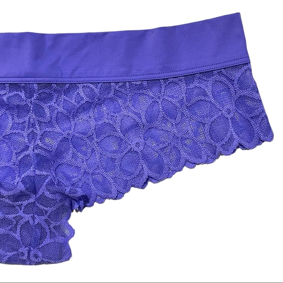 VS PINK 2016 Vintage Extra Low Rise Cheekster Semi-sheer Mesh Floral Print Panty - Picture 15 of 16